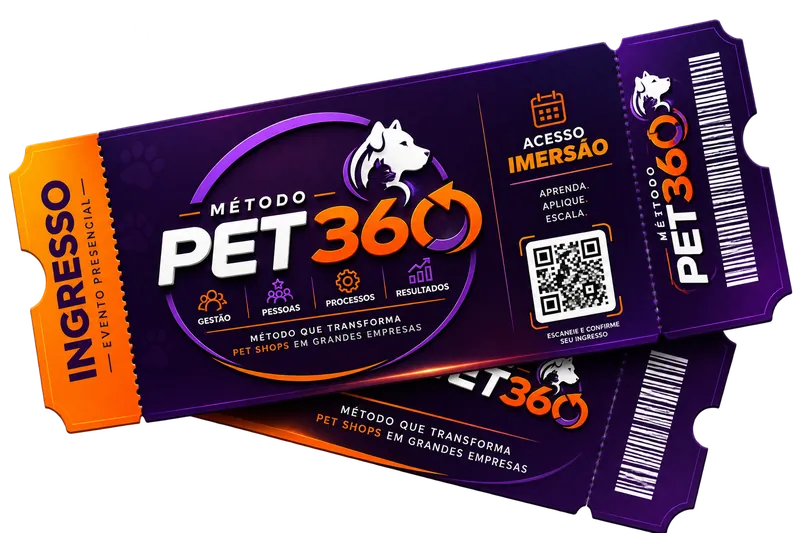 Ingresso da Imersão Método Pet 360 — evento presencial em Salvador